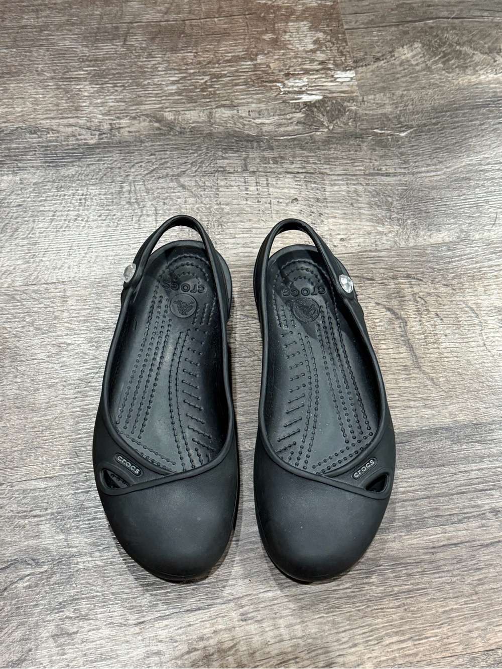 CROCS Black Women's Slingback Ballet Flats